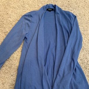 Blue Long Sleeve Cardigan